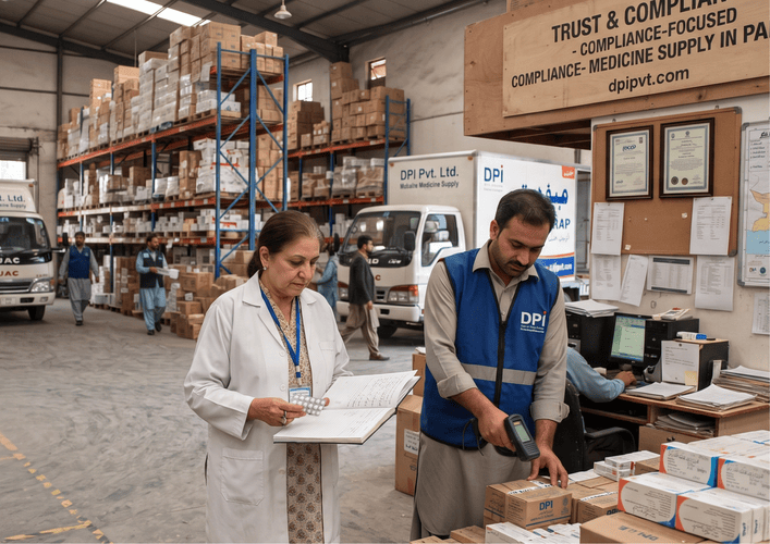 Professional pharmaceutical compliance and medicine supply operations
